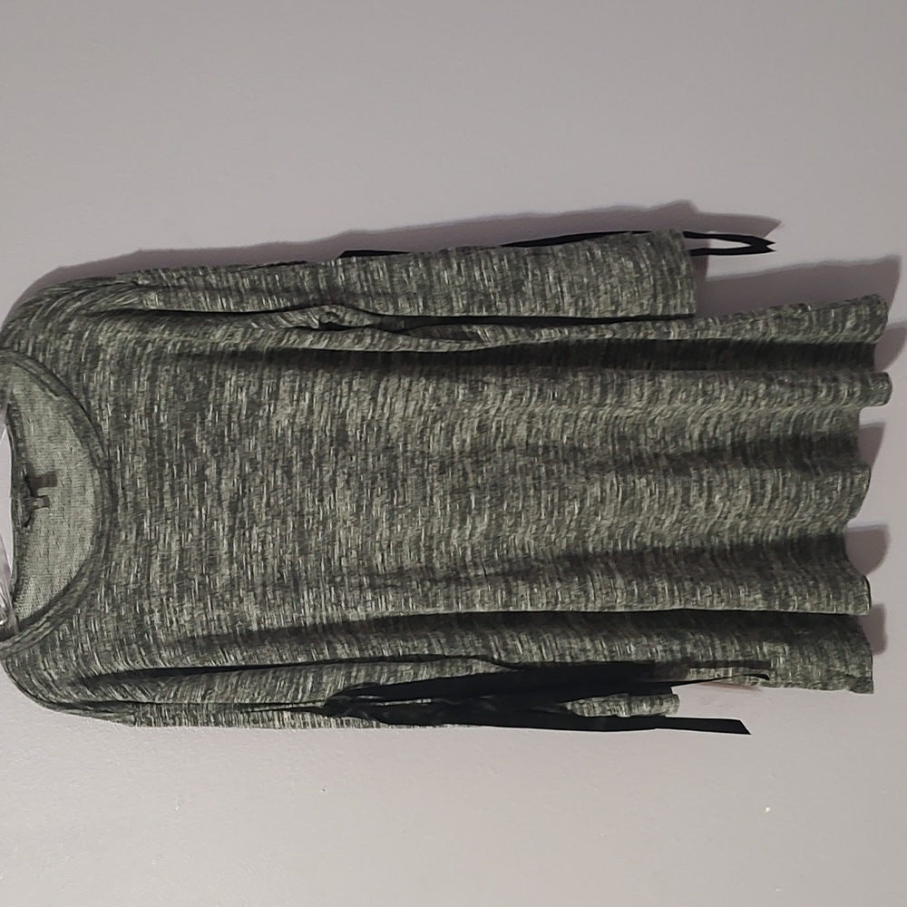 Luxology Gray/Black Sweater Dress